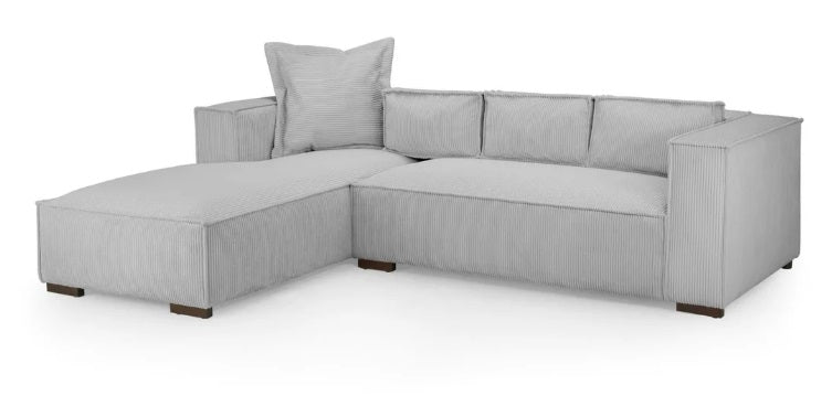 Chloe Fabric Corner Sofa in Beige or Grey 200 x 171cm overall Size (Copy) Sofa CasaFenix