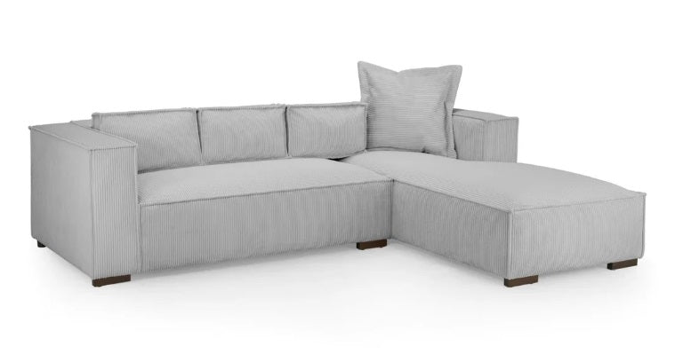 Chloe Fabric Corner Sofa in Beige or Grey 200 x 171cm overall Size (Copy) Sofa CasaFenix