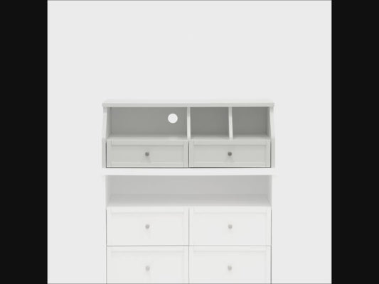 CRAFT ORGANISER HUTCH WHITE