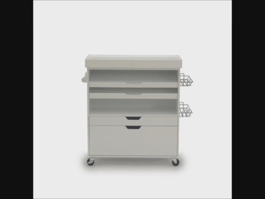 CRAFT CART WHITE Beauty Salon Work Table