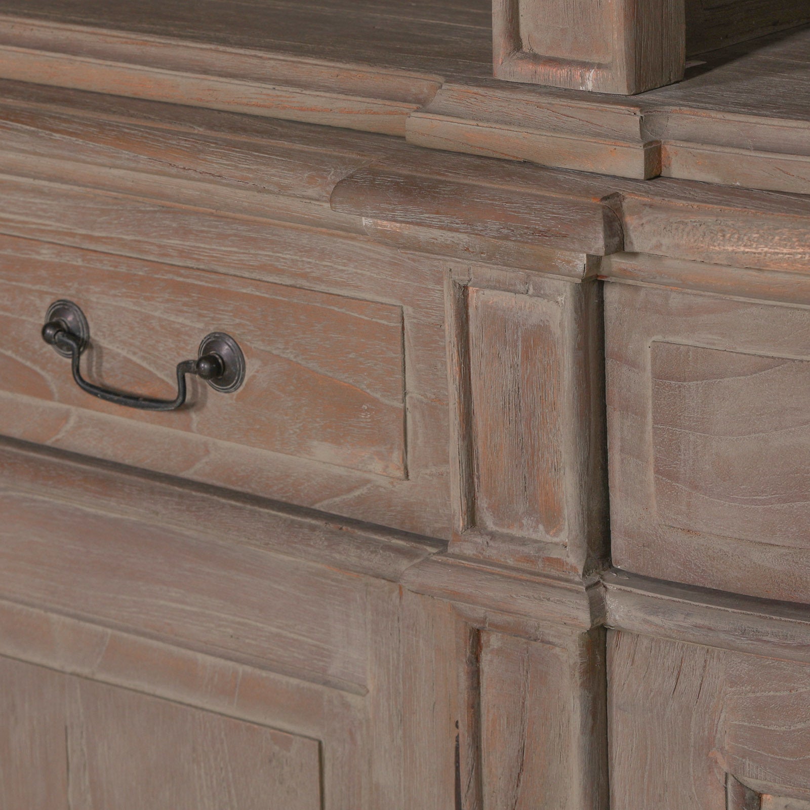 Large Wooden Bookcase with Ladder CasaFenix