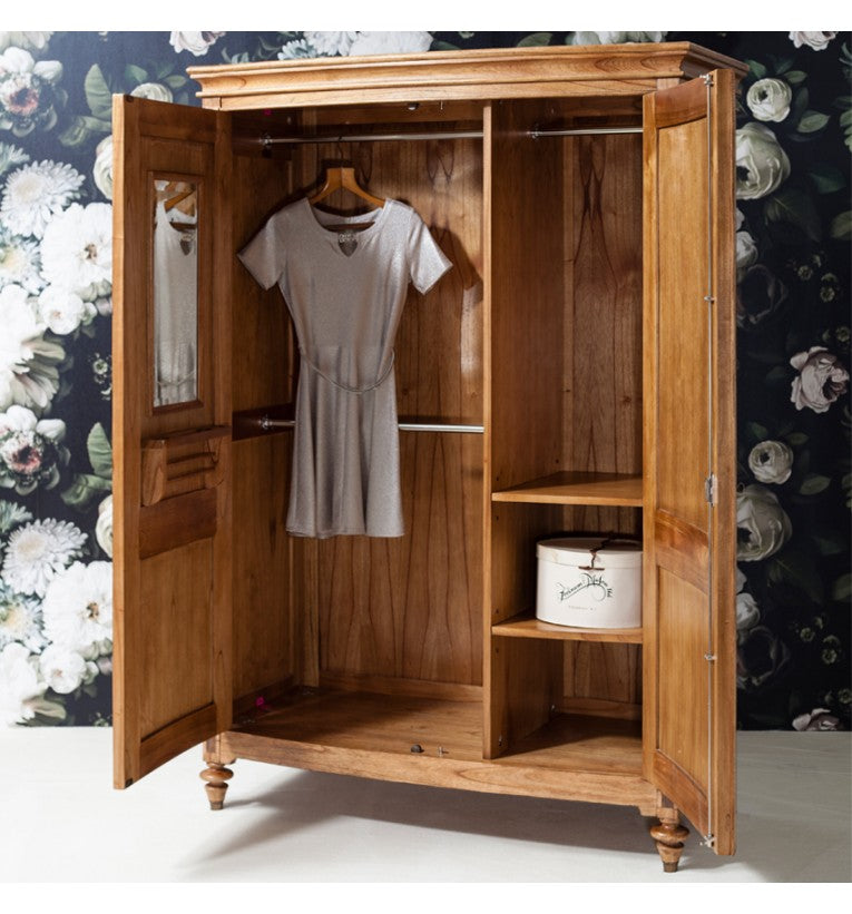 Inspire Walnut Bedroom Range 2 Door Wardrobe Wardrobe CasaFenix