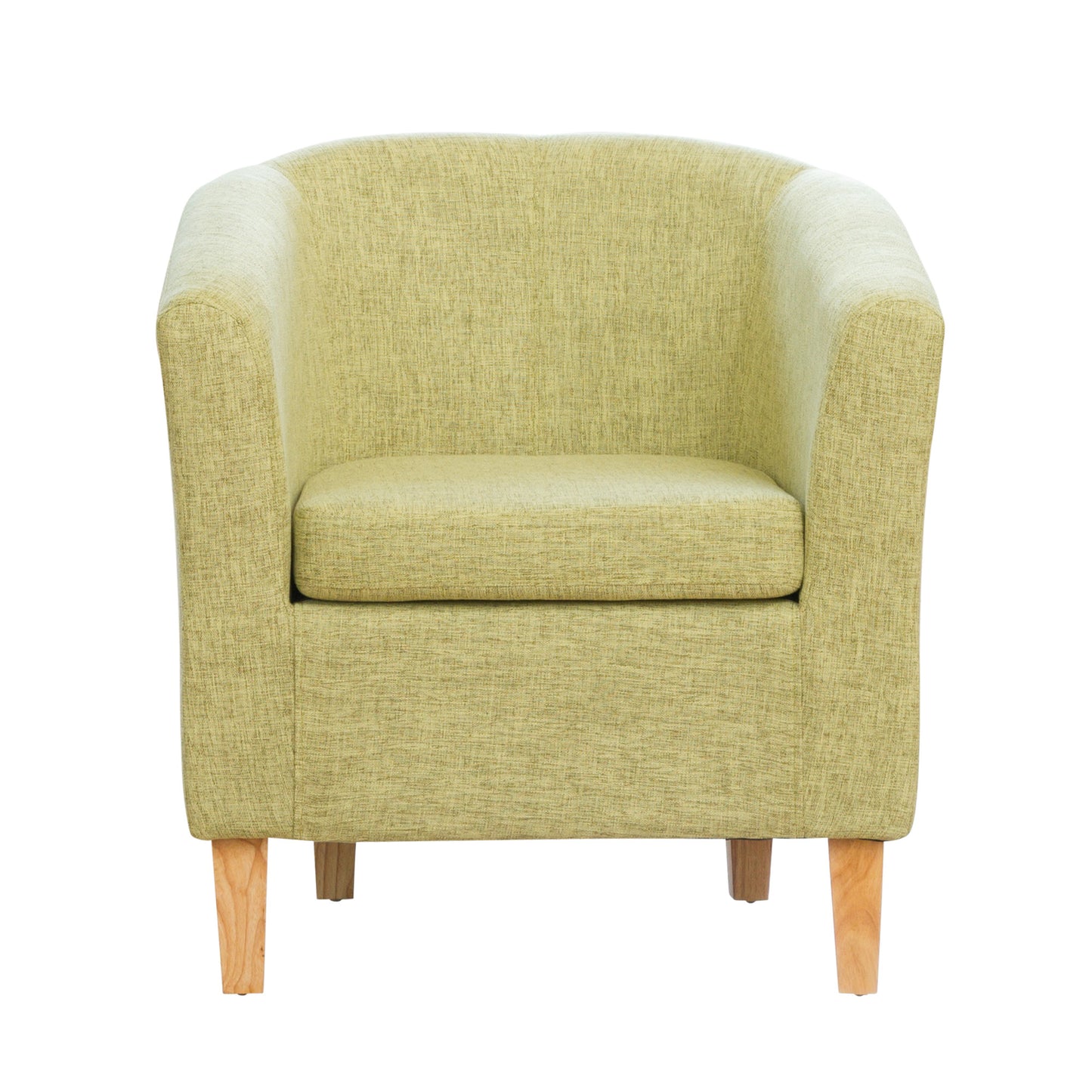 Woven Fabric Single Tub Arm Chair in beige, black, blue, dark grey, green, light brown, light grey, teal - CasaFenix