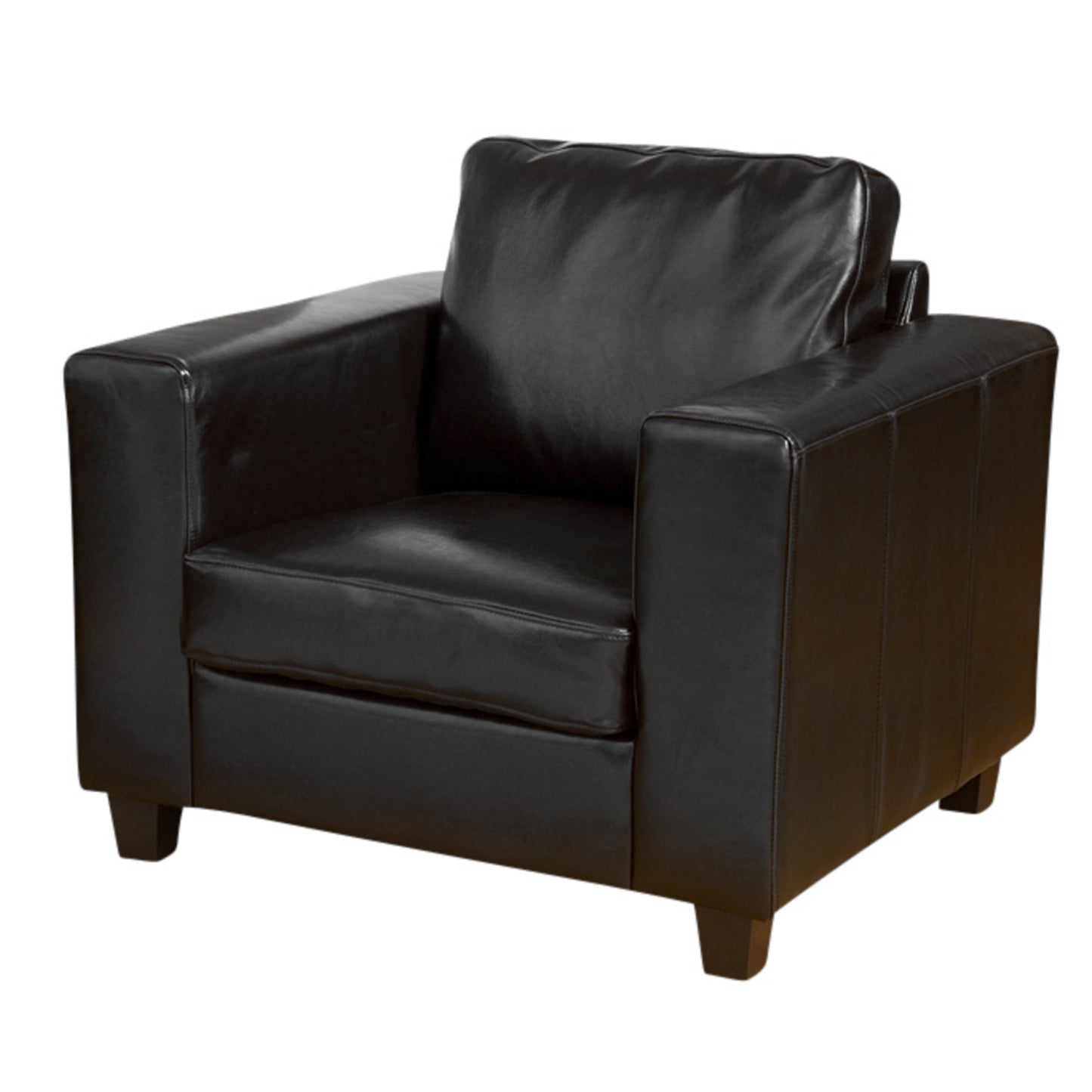 Commercial Grade Leather Sofa Available in black, brown, ivory, red. - CasaFenix