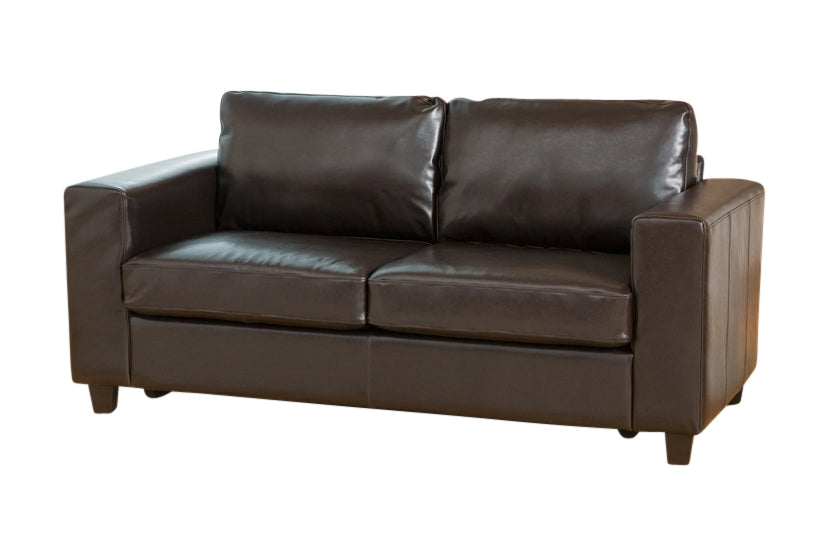 Commercial Grade Leather Sofa Available in black, brown, ivory, red. - CasaFenix