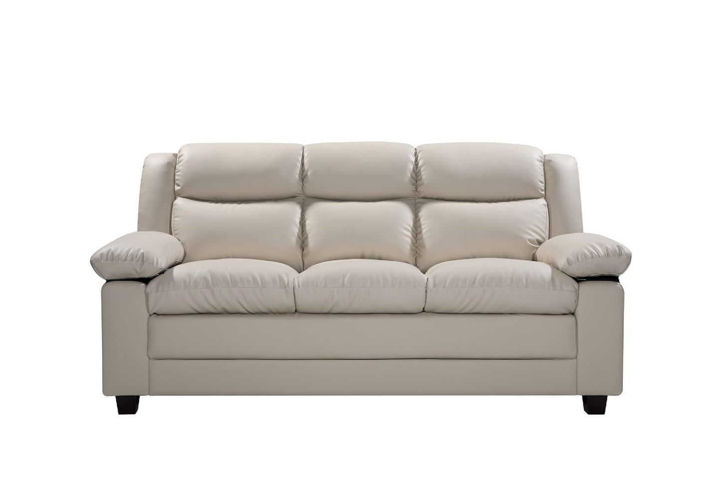 Leather Sofa Available in black, brown, cream or grey - CasaFenix