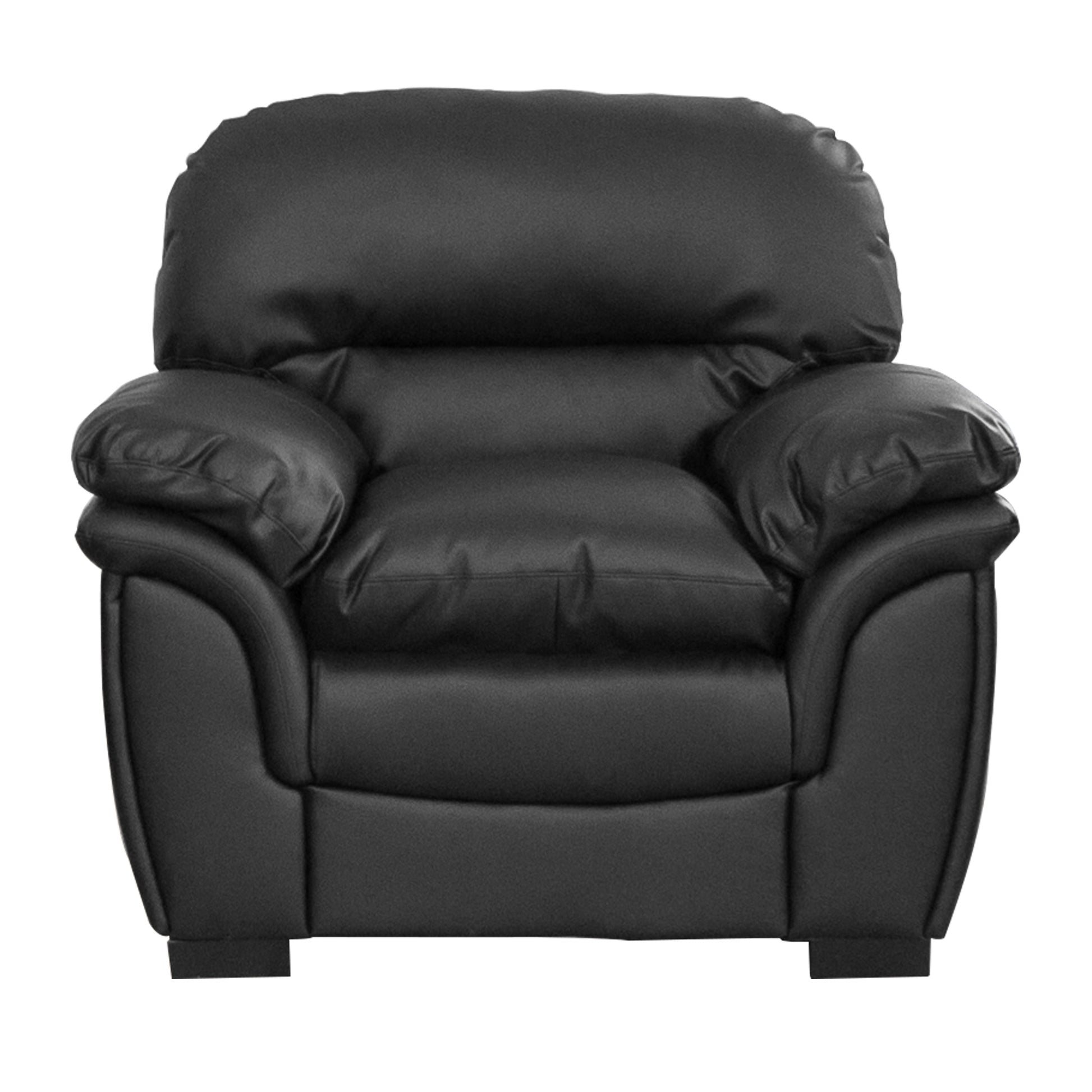 Commercial Grade Smooth Leather Sofa Available in black, brown, cream. - CasaFenix