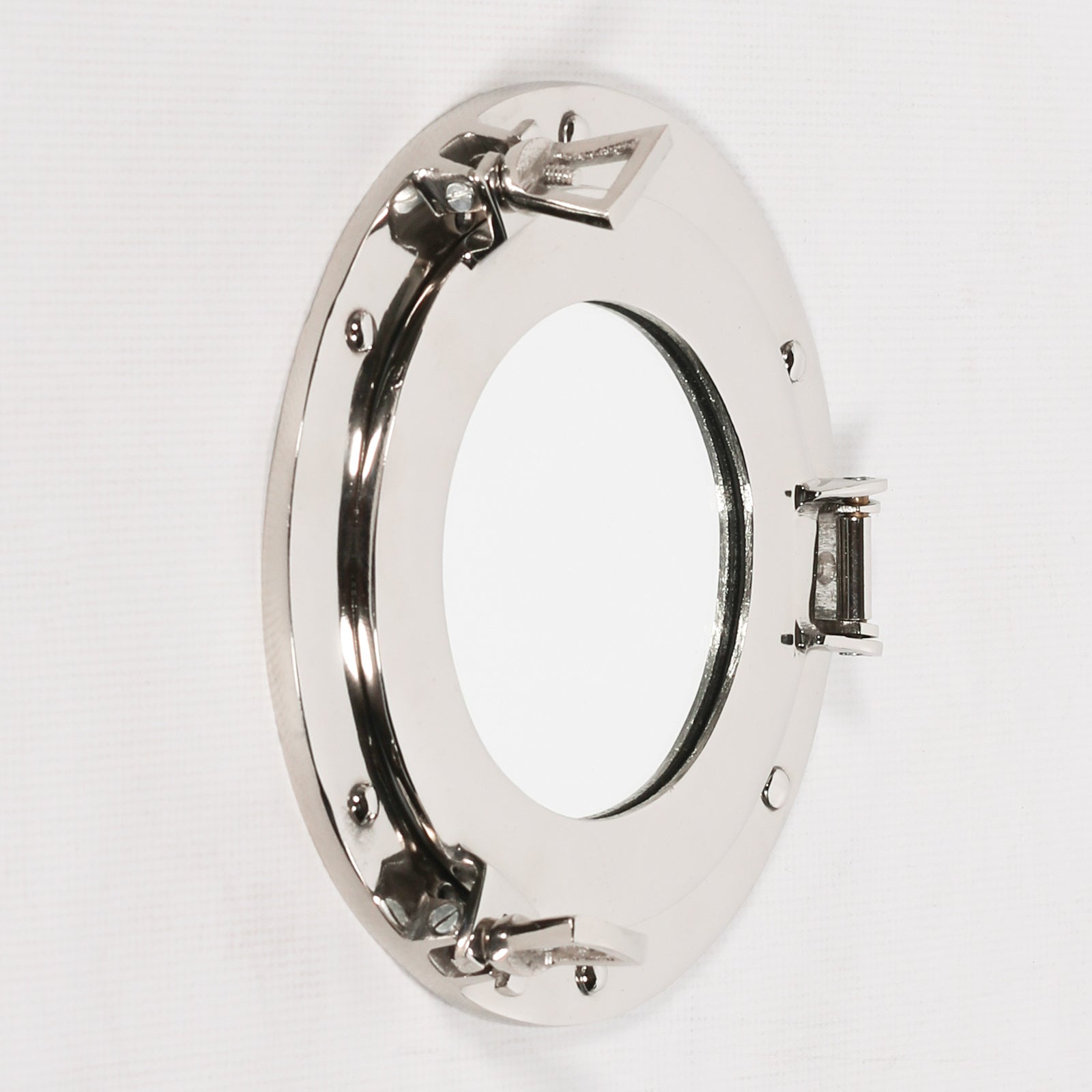 Small Polished Port Hole Mirror