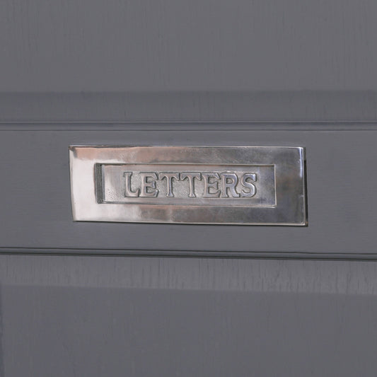 Aluminium Polished Door Letter Plate 10"