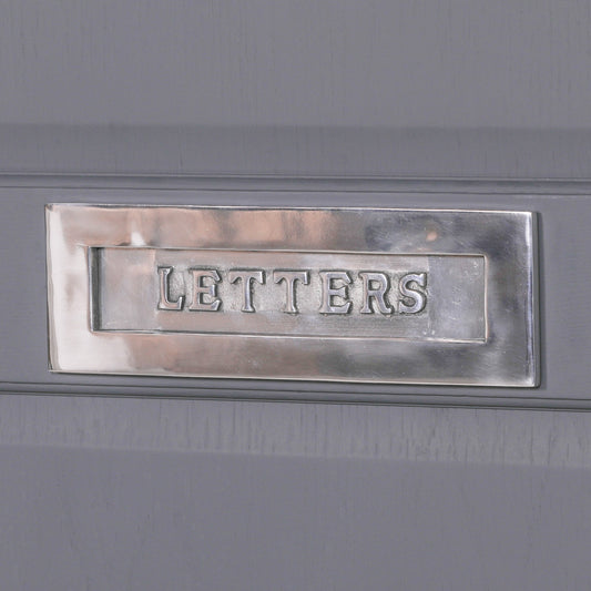 Aluminium Polished Door Letter Plate 12"