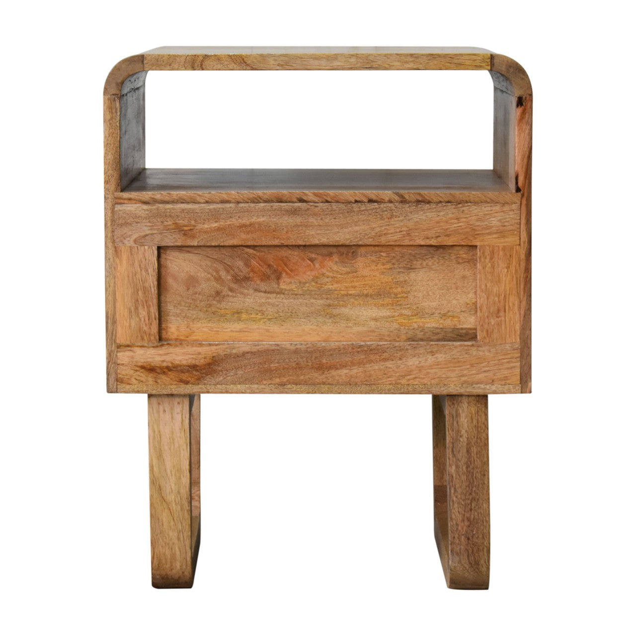 Tallin Bedside Table 1 Wicker Drawer Chest in Mango Wood - CasaFenix