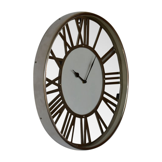 White and Chrome Wall Clock - CasaFenix