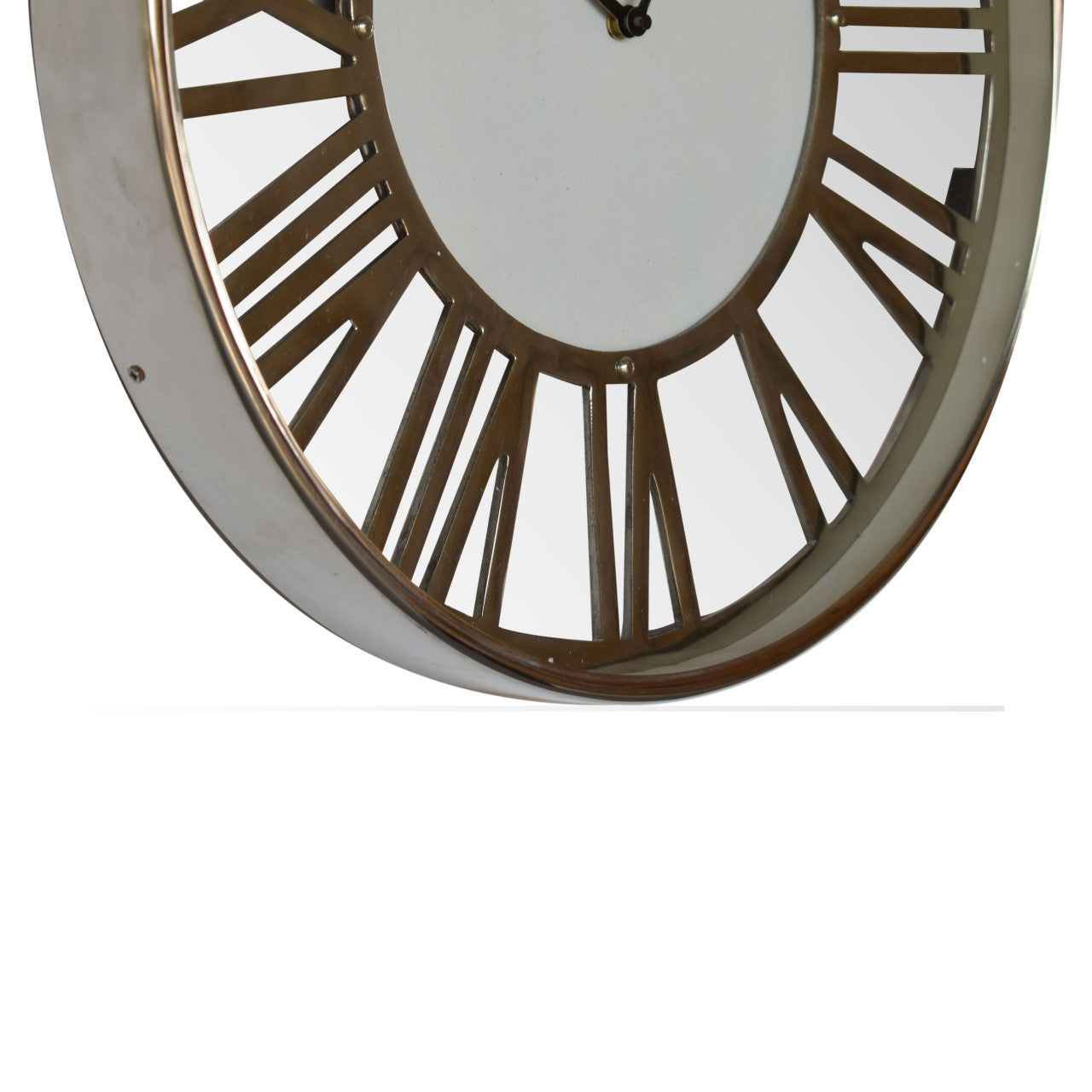 White and Chrome Wall Clock - CasaFenix
