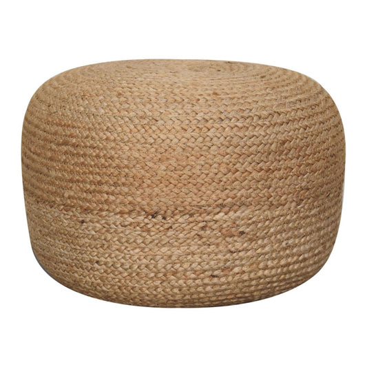 Natural Jute Pouffe - CasaFenix