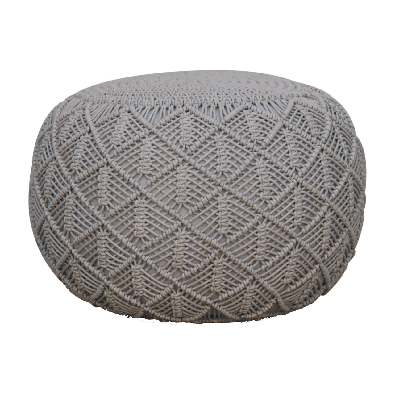 Ansley Grey Pouffe - CasaFenix