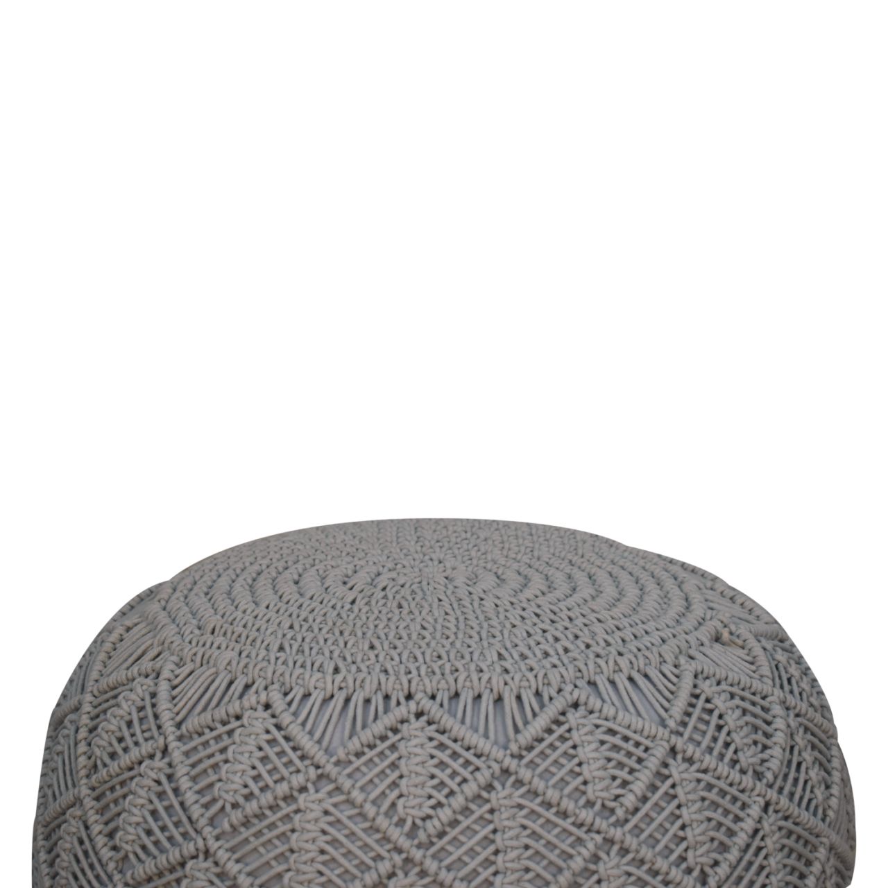 Ansley Grey Pouffe - CasaFenix