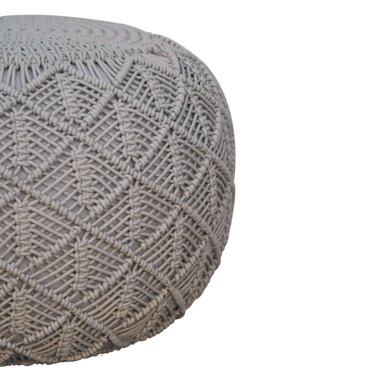 Ansley Grey Pouffe - CasaFenix