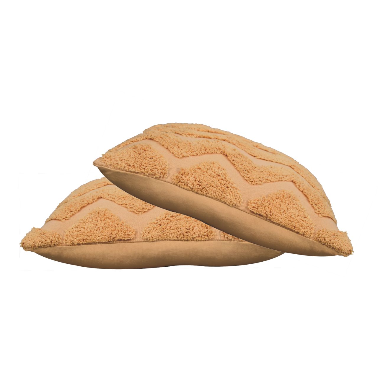 Mustard Zig-zag Cushion Set of 2 - CasaFenix