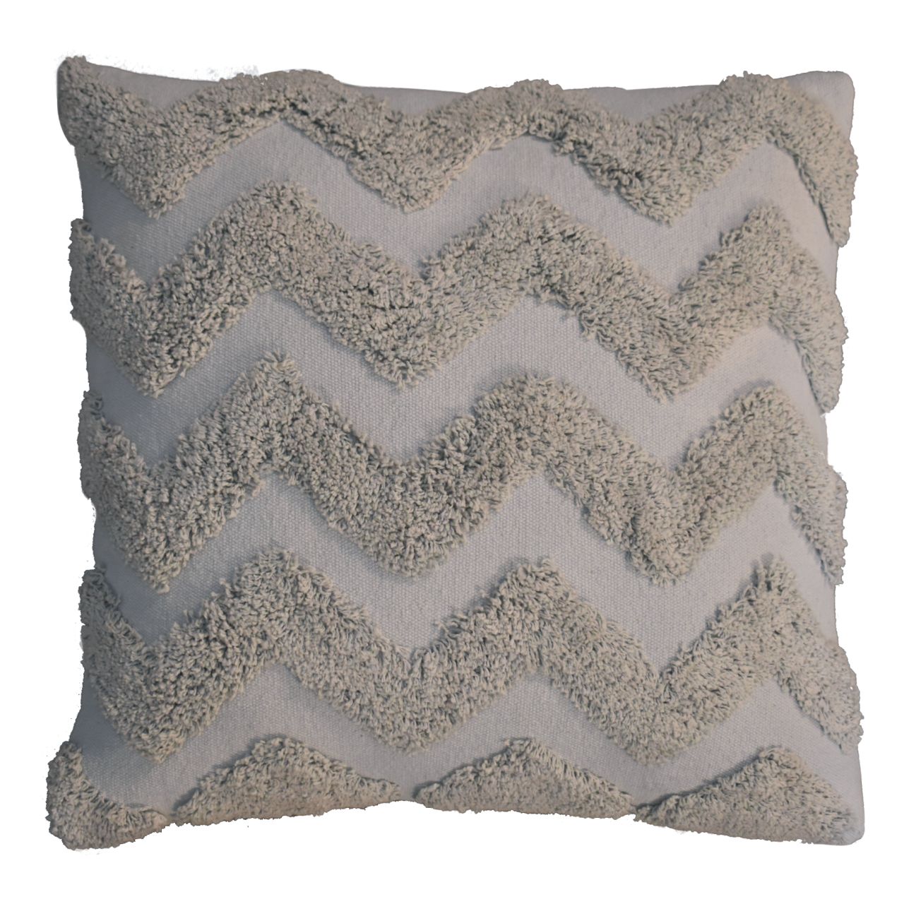 Grey Zig-zag Cushion Set of 2 - CasaFenix