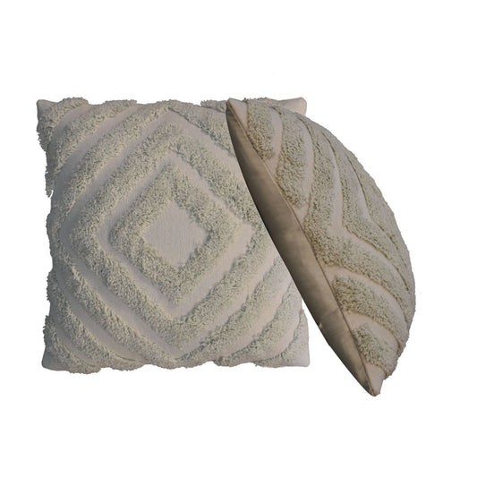 Sea Green Diamond Cushion Set of 2 - CasaFenix