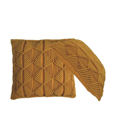 Esmi Cushion Set of 2 - Mustard - CasaFenix