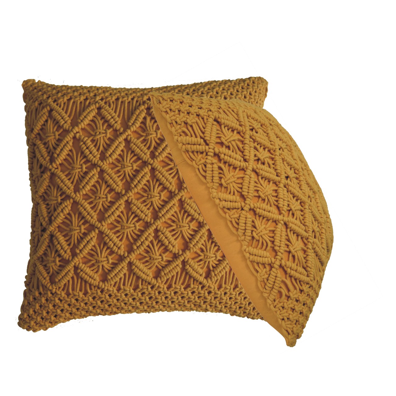 Lira Cushion Set of 2 - Mustard - CasaFenix