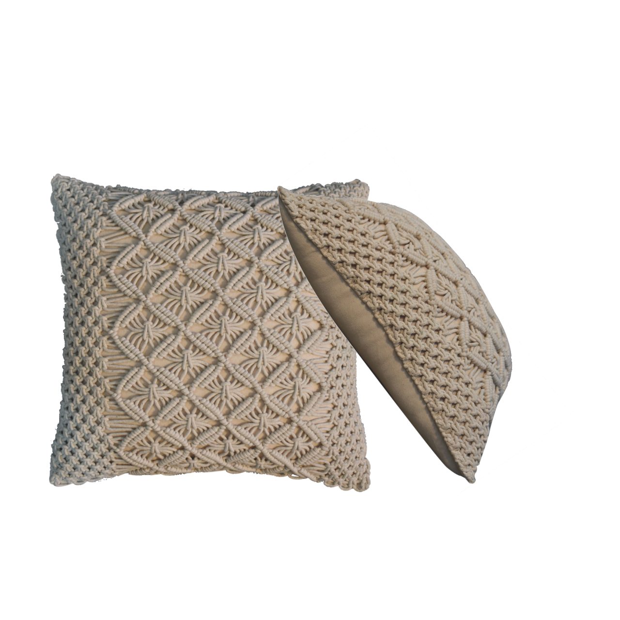 Lira Cushion Set of 2 - Cream - CasaFenix