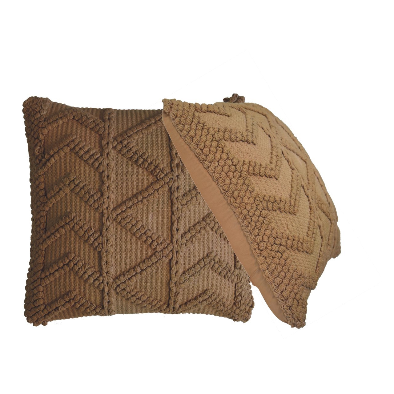 Alda Cushion Set of 2 - Coffee - CasaFenix