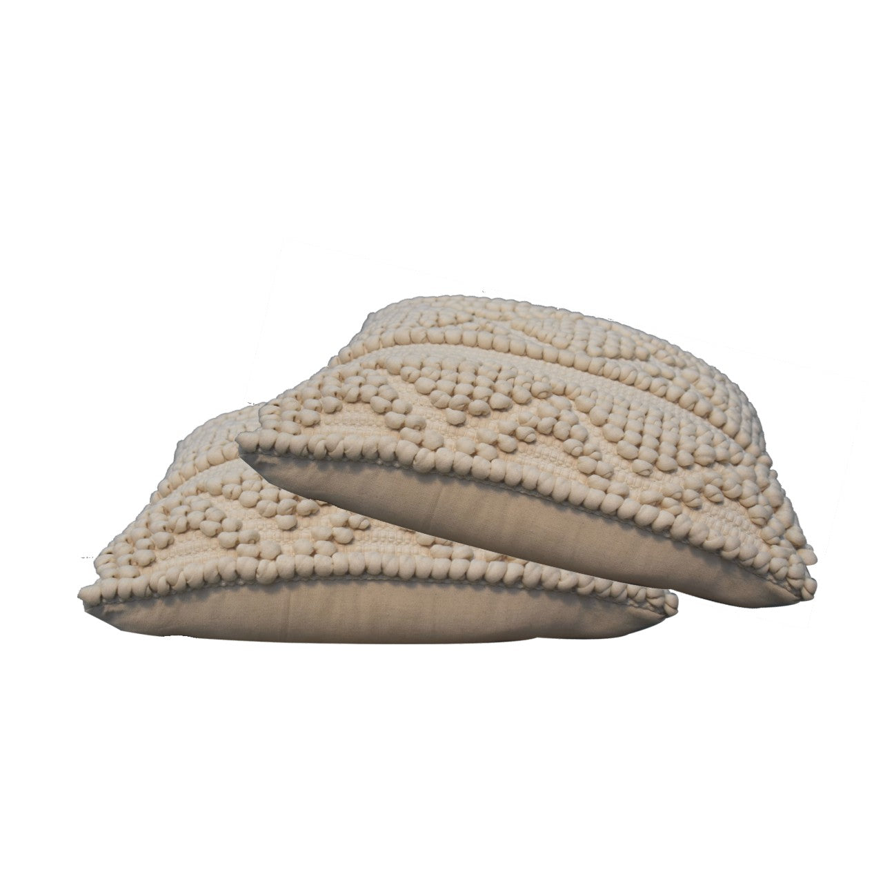 Nola Cushion Set of 2 - Cream - CasaFenix