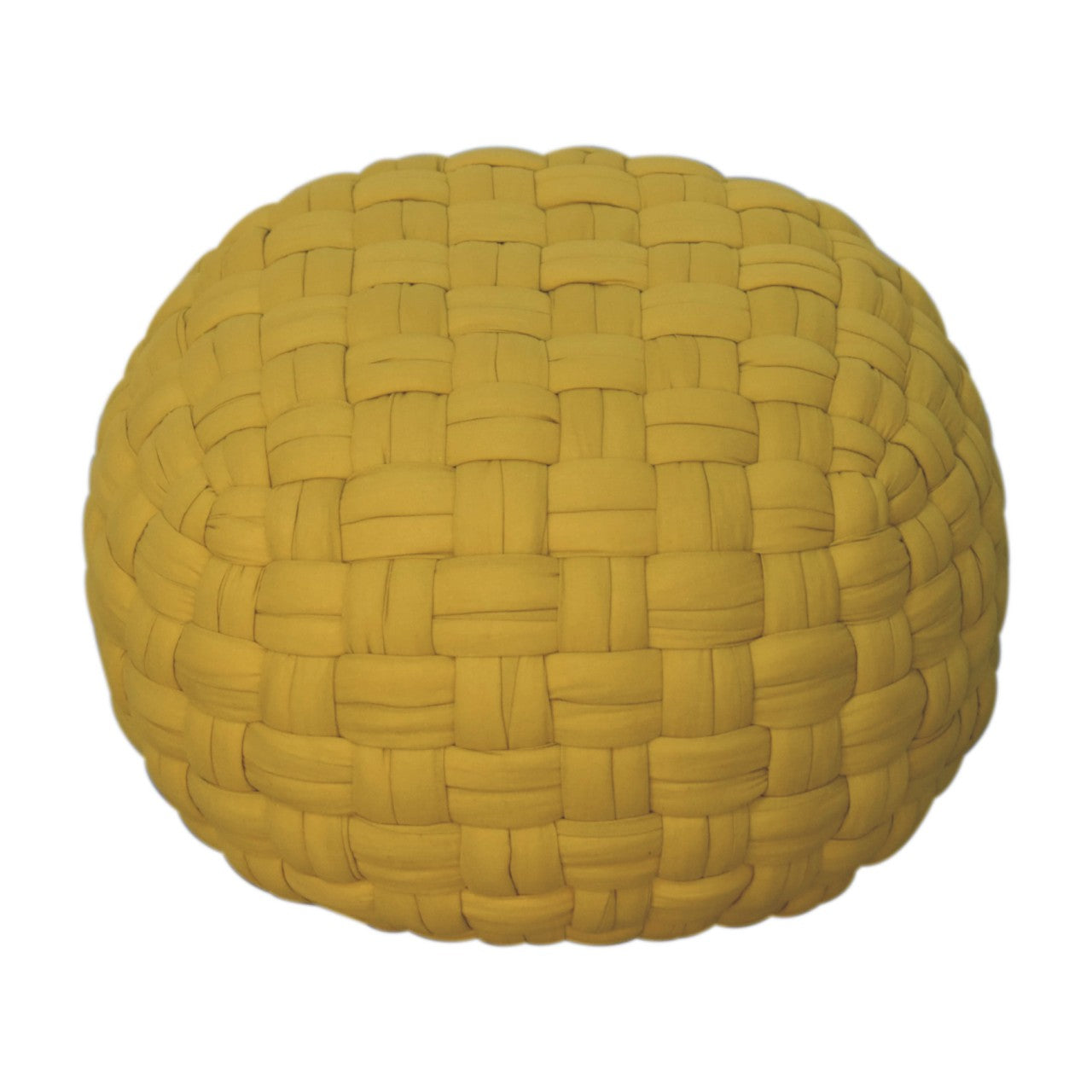 Mustard Tube Pouffe - CasaFenix