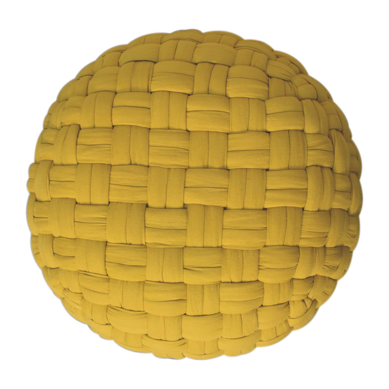 Mustard Tube Pouffe - CasaFenix