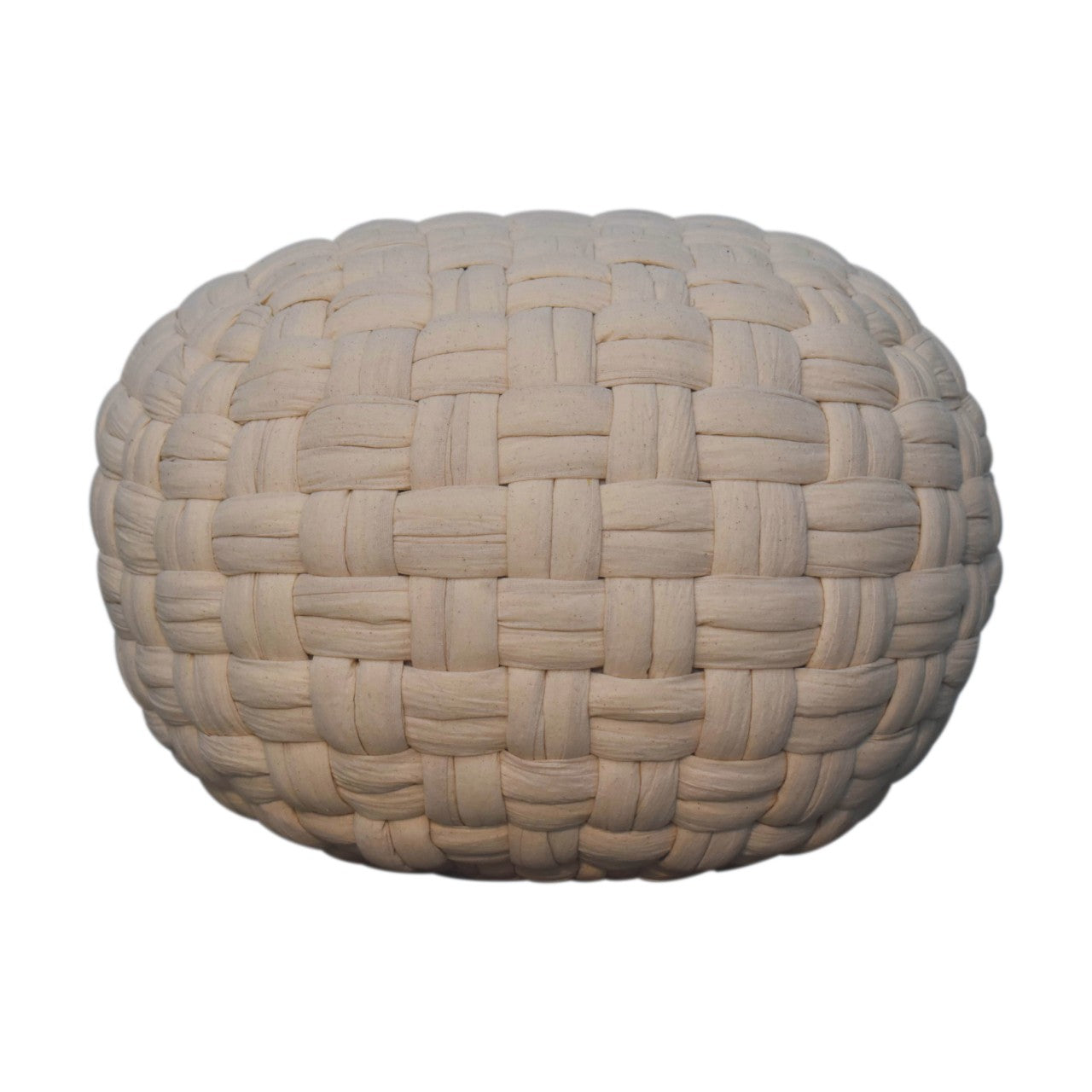 White Tube Pouffe - CasaFenix