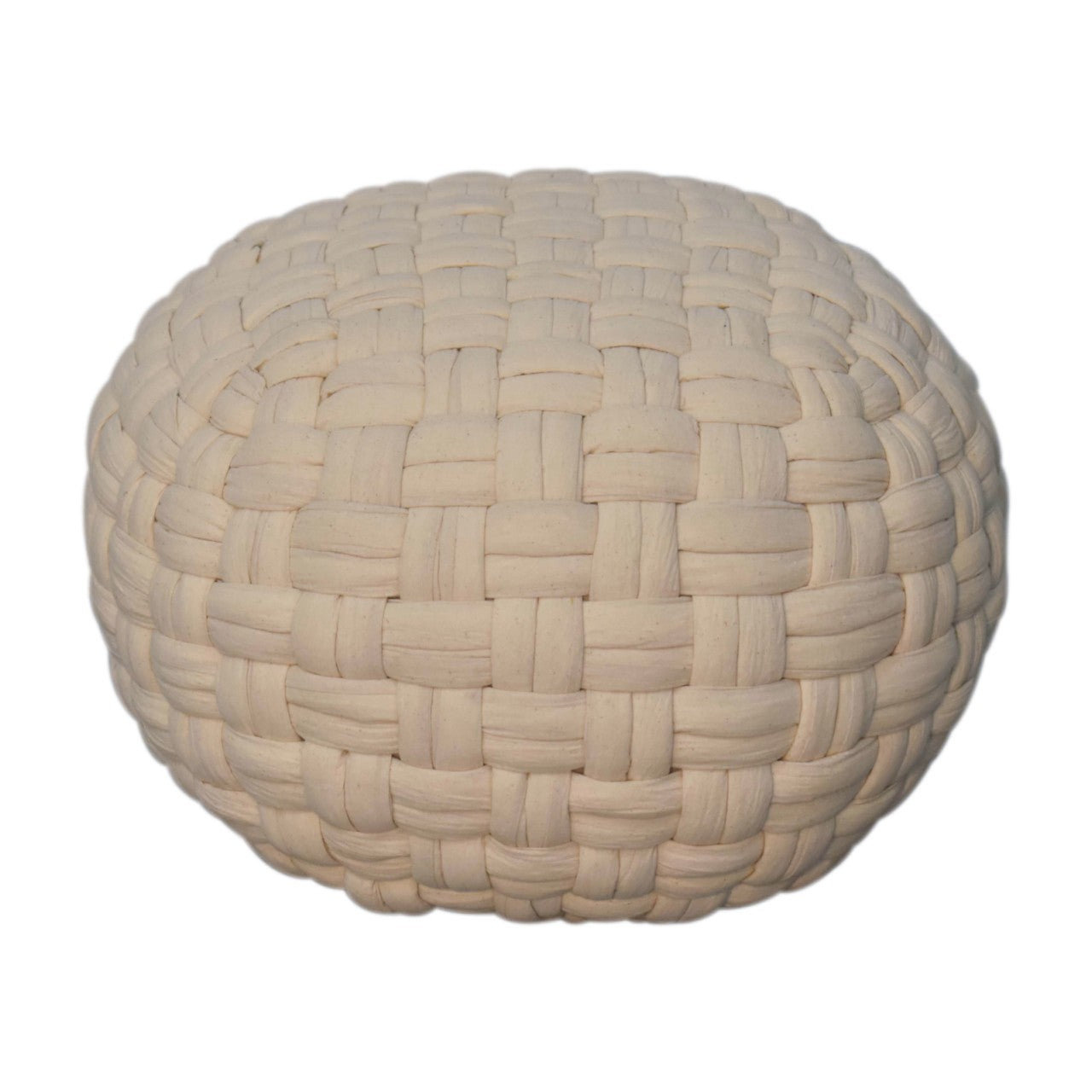 White Tube Pouffe - CasaFenix