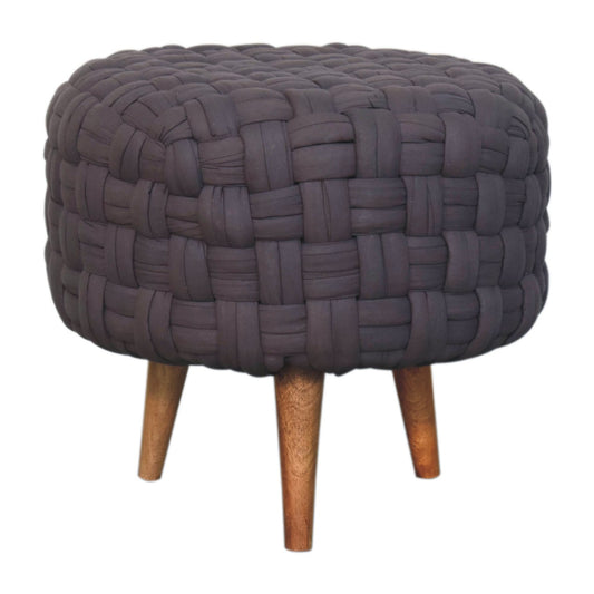 Grey Tube Footstool - CasaFenix