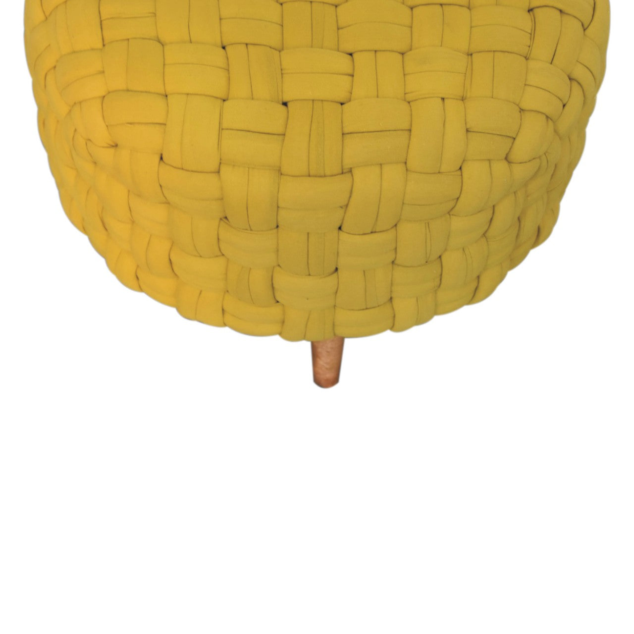 Mustard Tube Footstool - CasaFenix