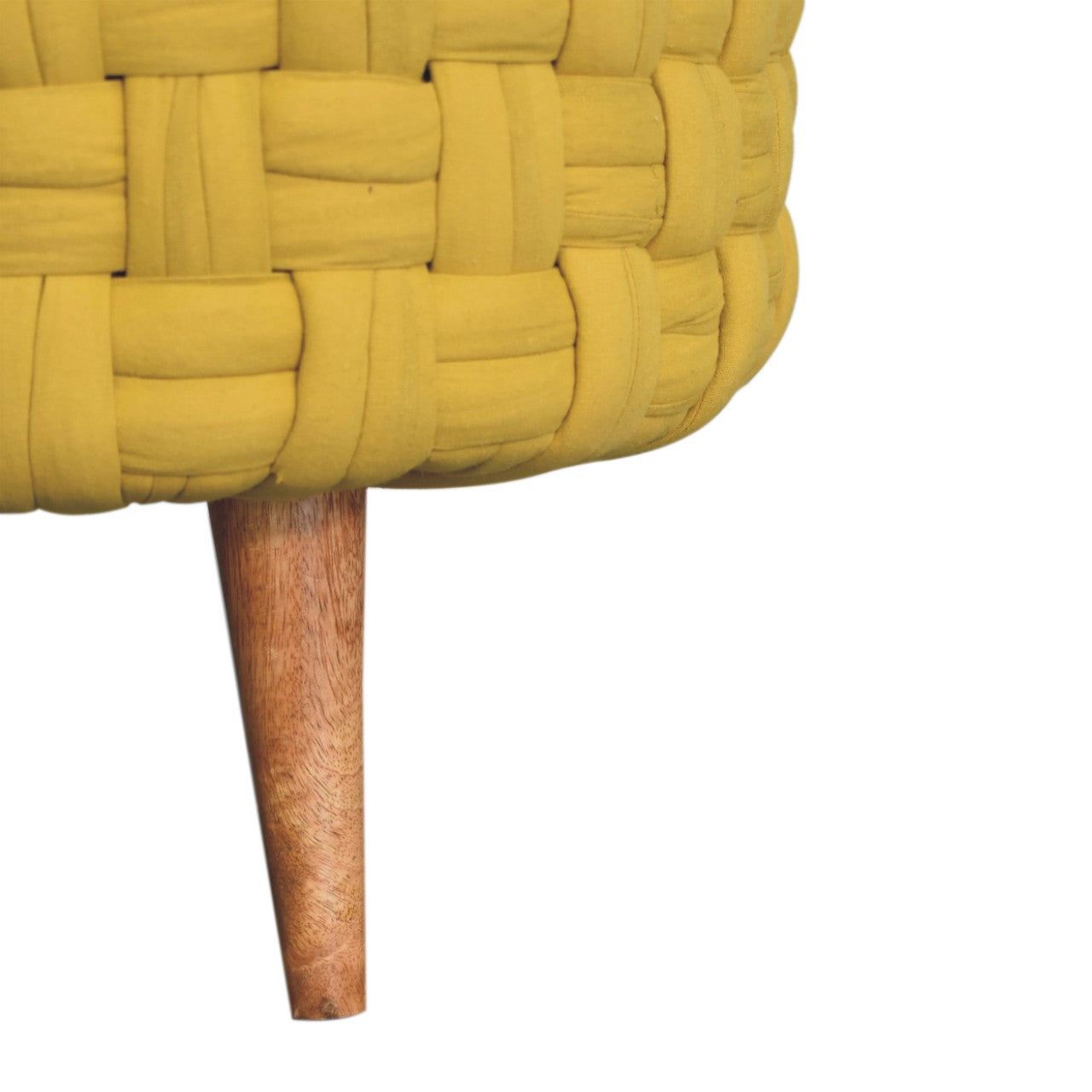 Mustard Tube Footstool - CasaFenix