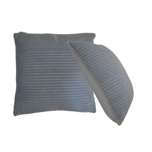 Ribbed Grey Cushion Set of 2 - CasaFenix