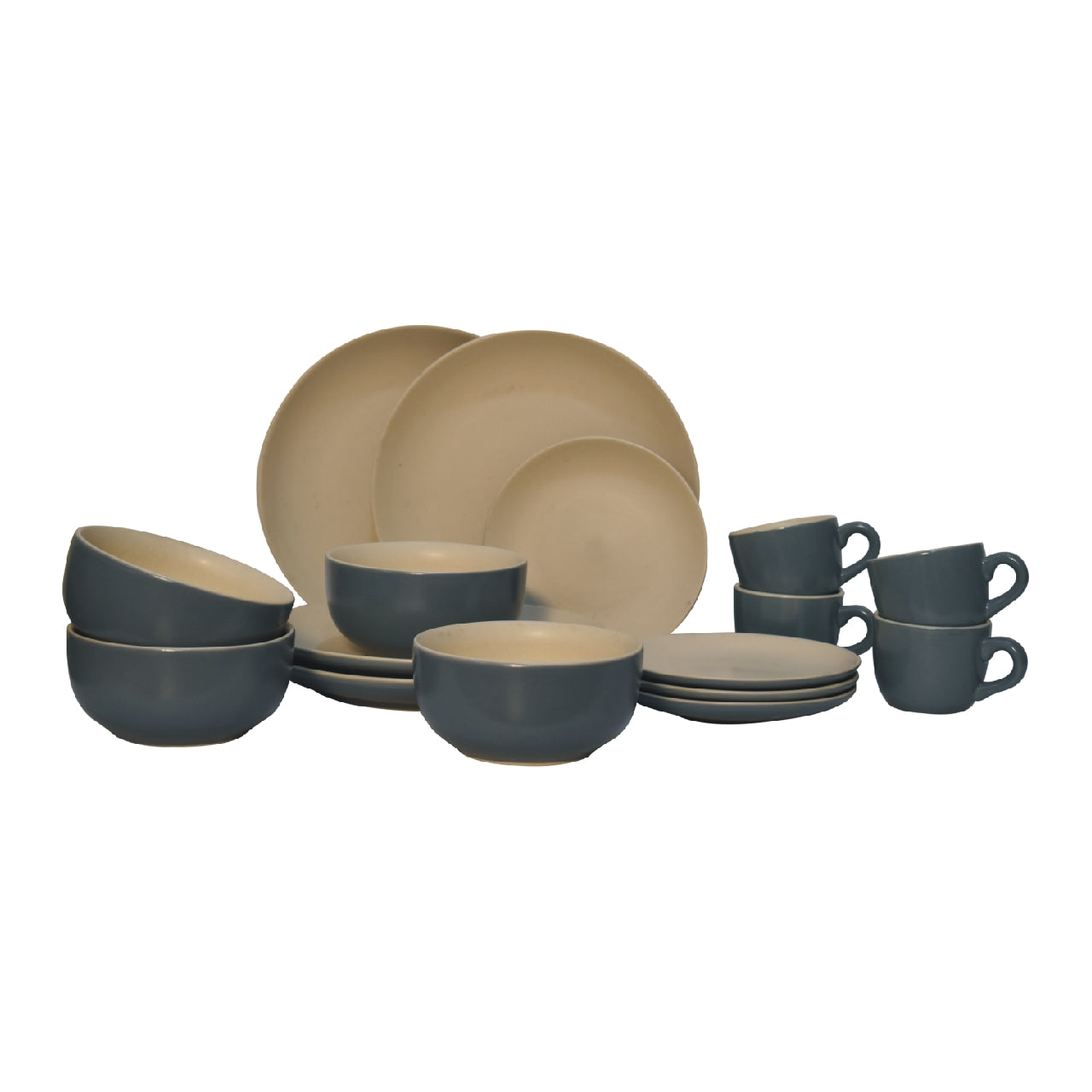 Haile Dinnerware Ceramic 4 Place Plate Set - CasaFenix