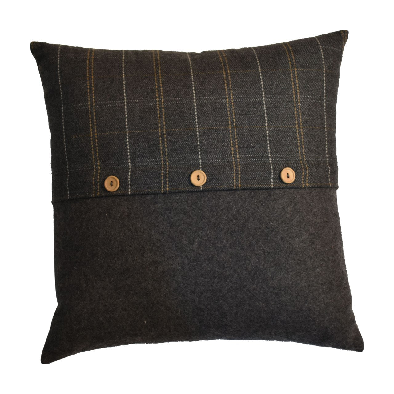 Quinn Cushion Set of 2 - Pewter Tweed - CasaFenix