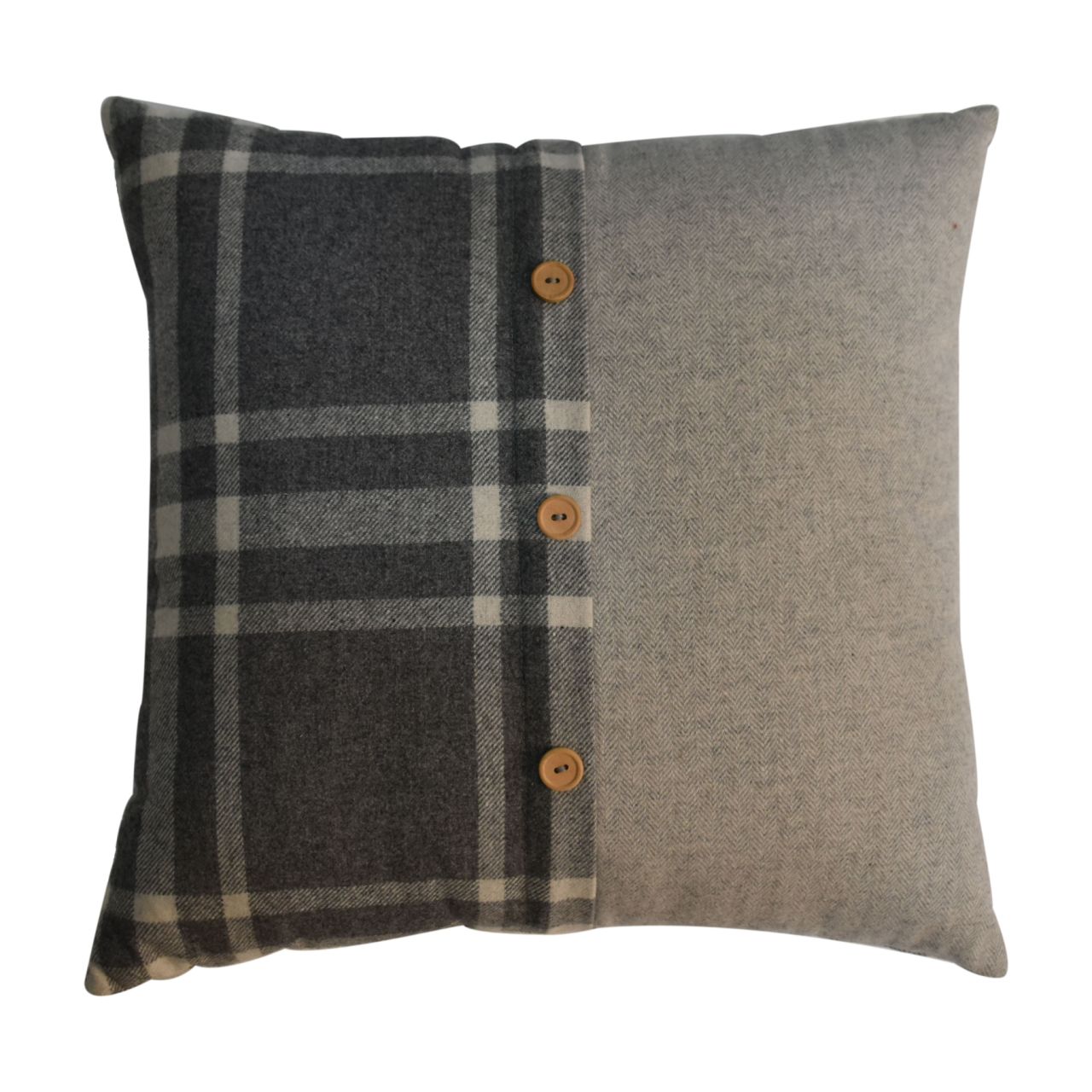 Quinn Cushion Set of 2 - Canus & Grey Tweed - CasaFenix