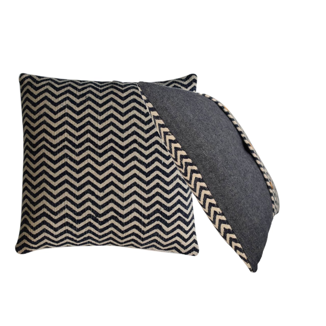 Quinn Cushion set of 2 - Durrie & Black Tweed - CasaFenix