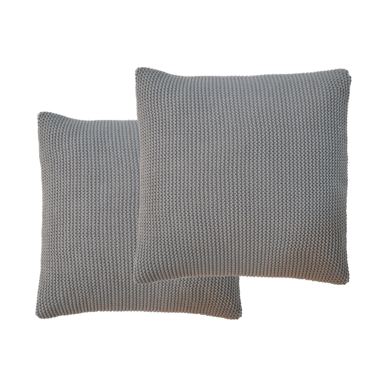 Grey Cotton Cushion Set of 2 - CasaFenix