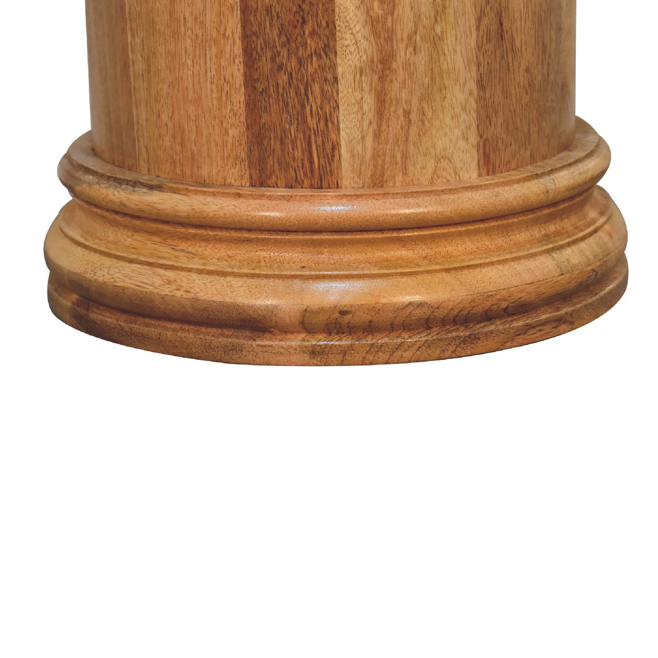 Solid Wood Round Umbrella Stand with Knocker - CasaFenix