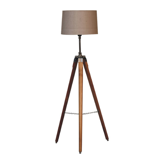 Fixed Chrome Plated Tripod Floor Lamp - CasaFenix