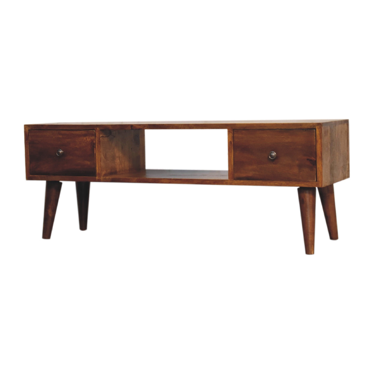 Classic Chestnut 2 Drawer Coffee Table - CasaFenix