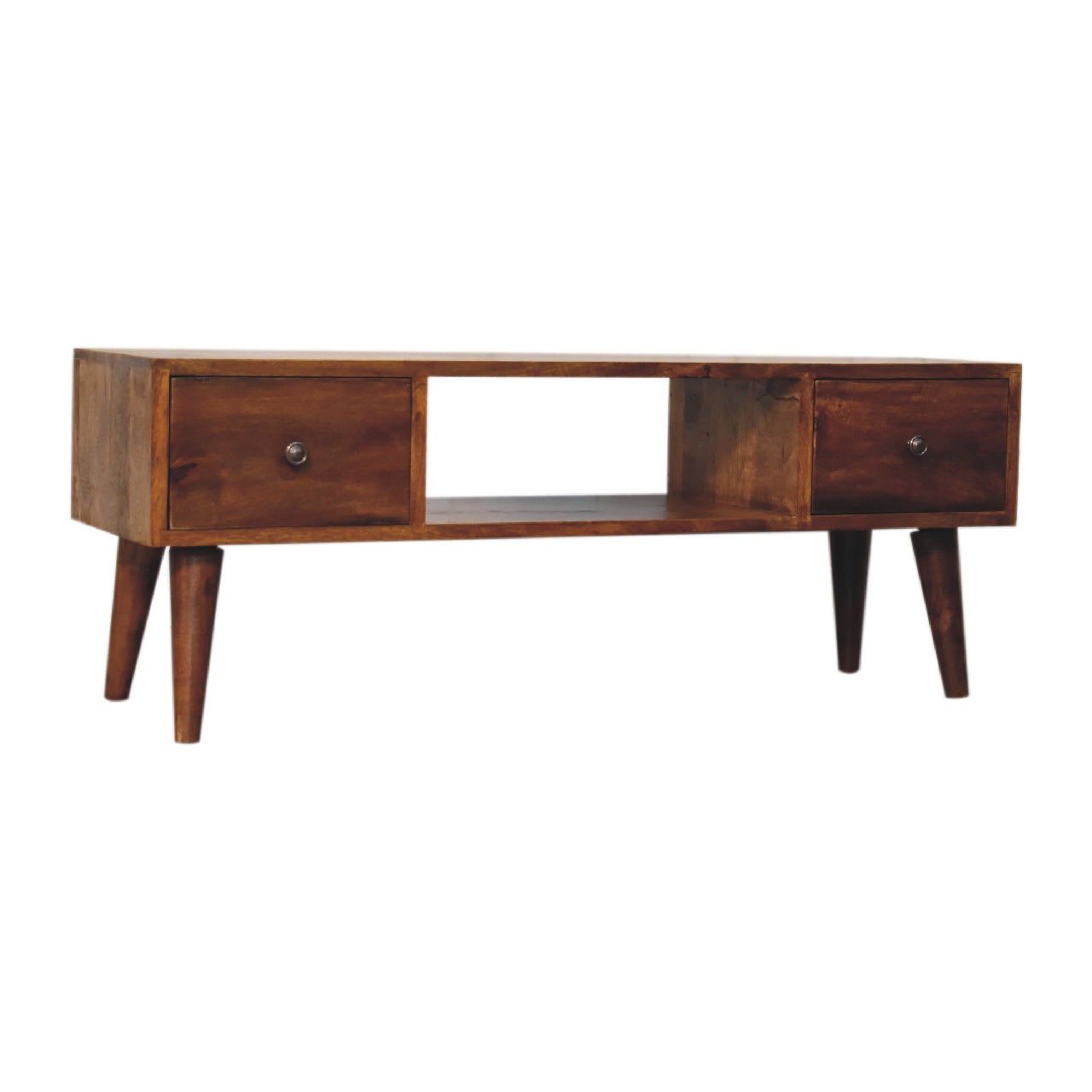 Classic Chestnut 2 Drawer Coffee Table - CasaFenix