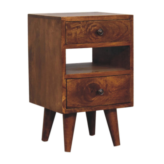 Mini Classic Multi Chestnut Bedside - CasaFenix