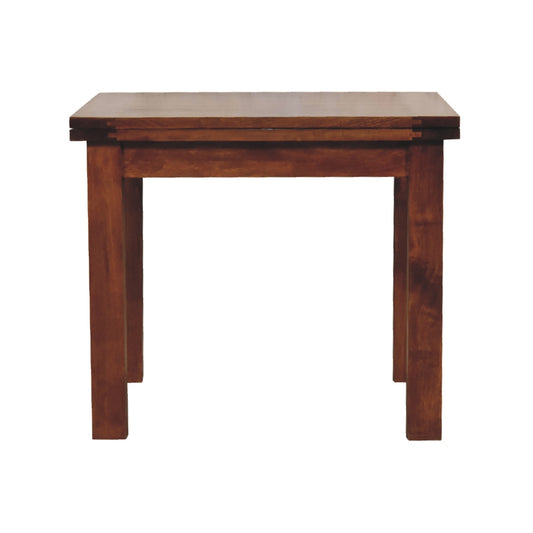 Chestnut Extending Butterfly Small Dining Table - CasaFenix