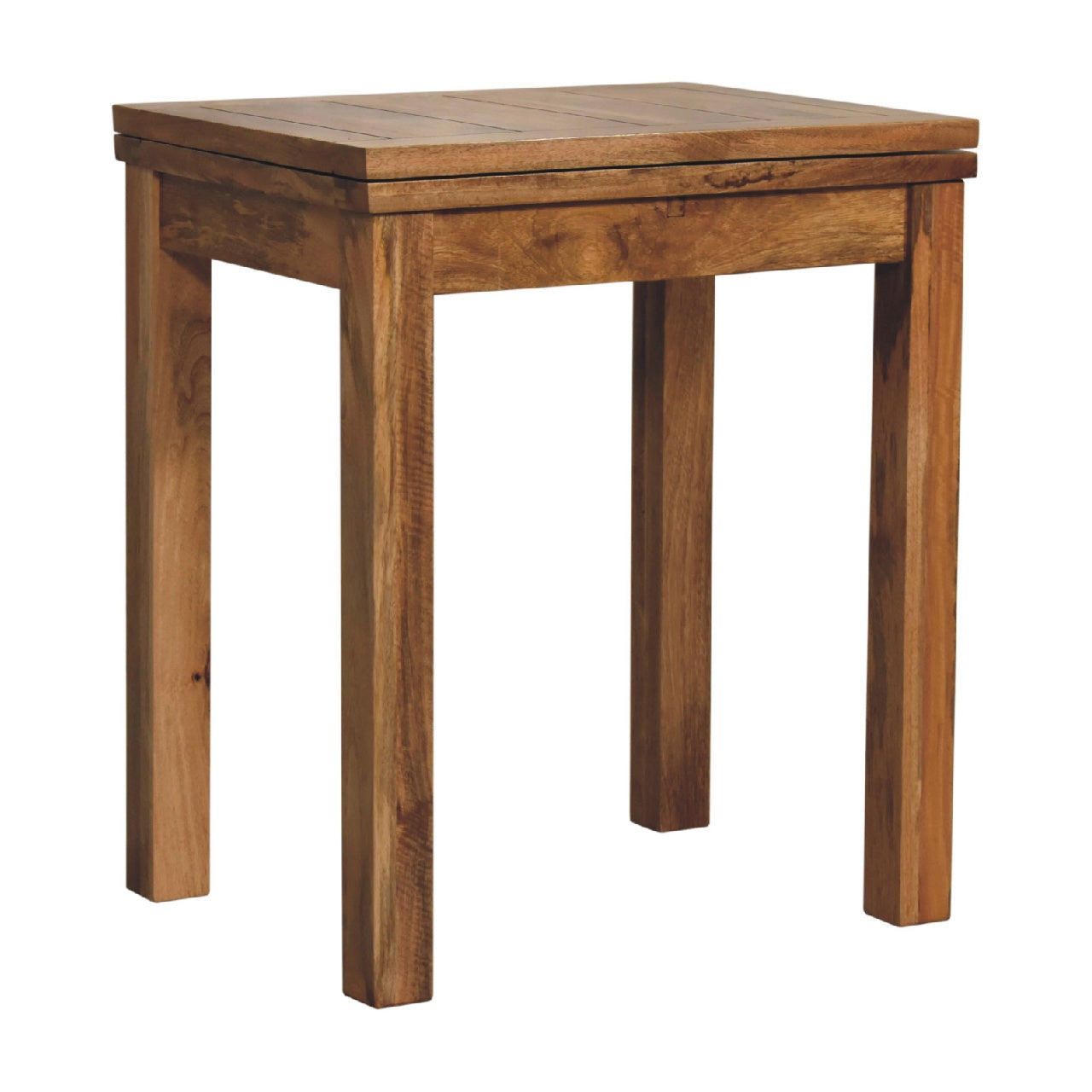 Mini Oak-ish Butterfly Extending Small Dining Table - CasaFenix