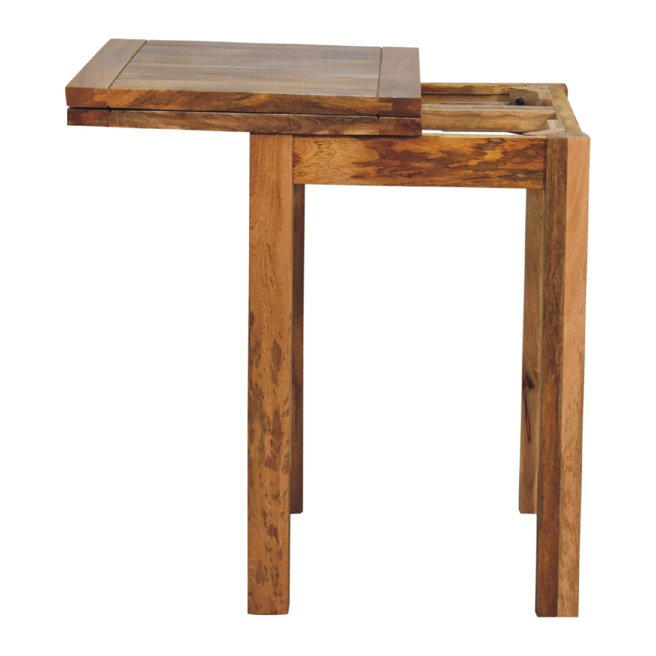 Mini Oak-ish Butterfly Extending Small Dining Table - CasaFenix